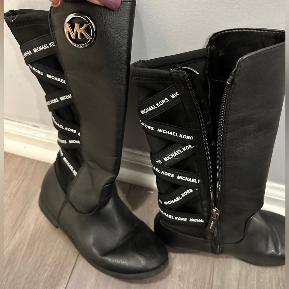 Girls Black Michael Kors Boots